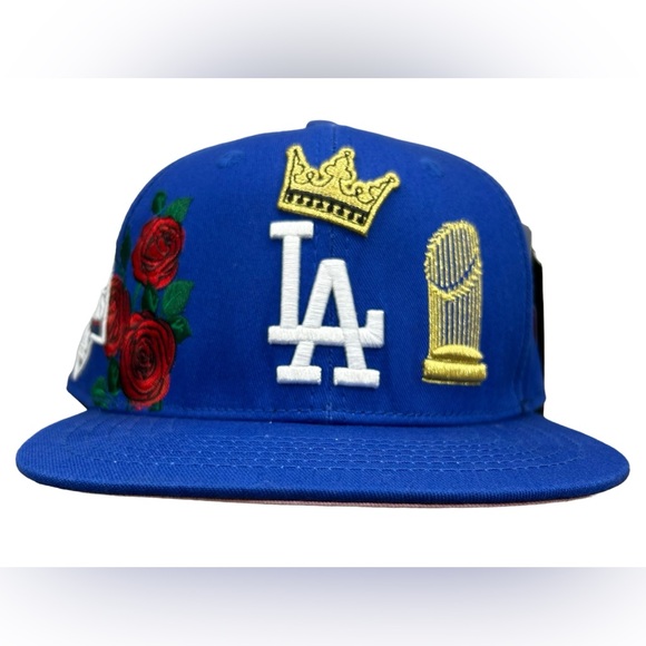 NEW Los Angeles Dodgers PRO STANDARD Roses 2020 World Series Champs Pink UV - Picture 6 of 14